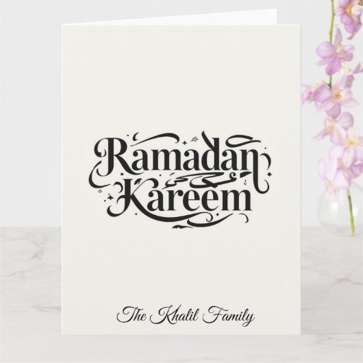 Happy Ramadan Mubarak Ramadan Kareem Muslim カード (蘭)