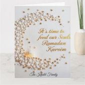 Happy Ramadan Mubarak Ramadan Kareem White Muslim カード (正面)