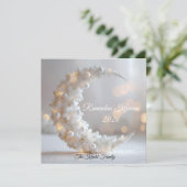 Happy Ramadan Mubarak Ramadan Kareem White Muslim シーズンカード (スタンド正面)