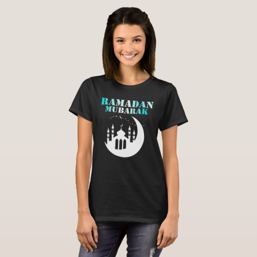 Happy Ramadan  Ramadan Kareem  Ramadan Mubarak Mon Tシャツ (正面フル)