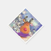 Happy Reindeerのクリスマスナプキン スタンダードカクテルナプキン (角)