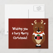 Happy Reindeerはがき シーズンポストカード (正面/裏面)