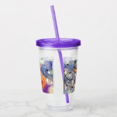 Happy Reindeer – クリスマス アクリルタンブラー (左)