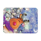 Happy Reindeer – クリスマス マグネット (横)