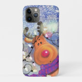 Happy Reindeer – クリスマス Case-Mate iPhoneケース (裏)