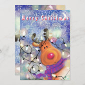 Happy Reindeer – メリークリスマス – スケッチ (正面/裏面)