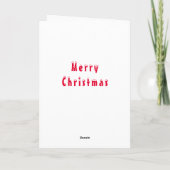 Happy Reindeer Christmas Card カード (裏面)