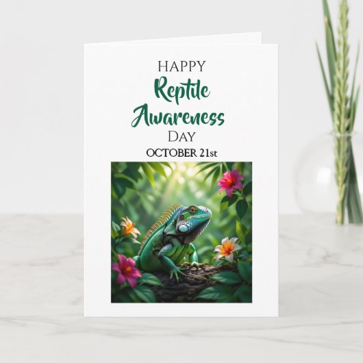 Happy Reptile Awareness Day  | October 21st Card カード (正面)