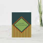happy retiment (diamondStriped) カード (正面)