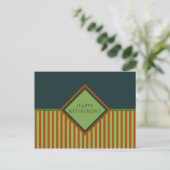 happy retiment (diamondStriped) ポストカード (スタンド正面)