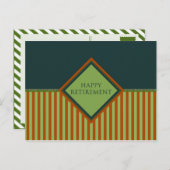 happy retiment (diamondStriped) ポストカード (正面/裏面)