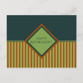 happy retiment (diamondStriped) ポストカード (正面)