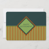 happy retiment (diamondStriped) 招待状 (正面)