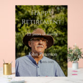 happy retiment photo name year of service アクリルサイン (ウェディング)