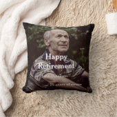 happy retiment photo name year of service クッション (ブランケット)