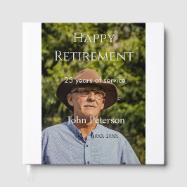 happy retiment photo name year of service ゲストブック