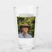 happy retiment photo name year of service タンブラーグラス (裏面)