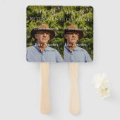 happy retiment photo name year of service ハンドファン (正面&裏面)