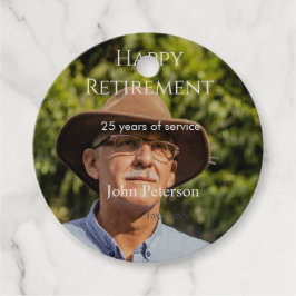 happy retiment photo name year of service フェイバータグ