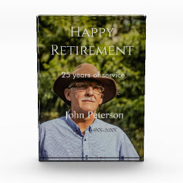 happy retiment photo name year of service フォトブロック