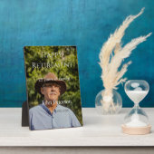 happy retiment photo name year of service フォトプラーク (側面)