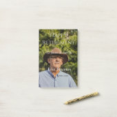 happy retiment photo name year of service ポストイット (デスク上)