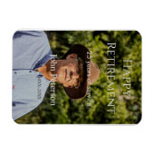 happy retiment photo name year of service マグネット (横)