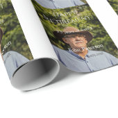 happy retiment photo name year of service ラッピングペーパー (ロールコーナー)