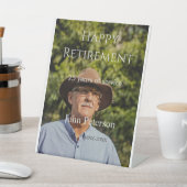 happy retiment photo name year of service 台座サイン (インサイチュ)