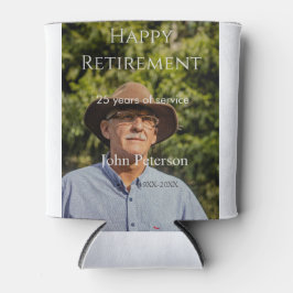 happy retiment photo name year of service 缶クーラー
