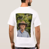 happy retiment photo name year of service tシャツ (裏面)