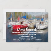 Happy Retirementお祝い名 招待状 (裏面)