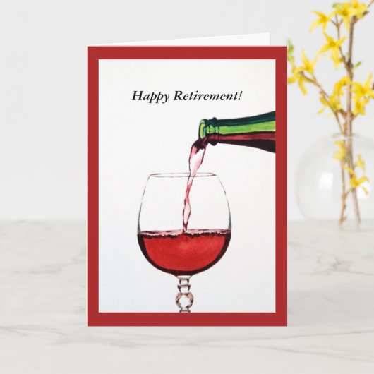 Happy Retirementカード カード (黄色い花)