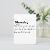 Happy Retirementカード、Blursday、おもしろいRetirement、 シーズンカード (スタンド正面)