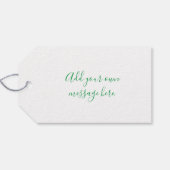 Happy Retirementグリーンガーデニングウェルブーツ ギフトタグ (裏面横)