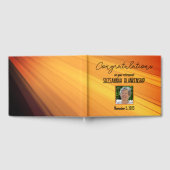 Happy Retirement対角金ゴールドストリークカスタム写真 ゲストブック (全面)