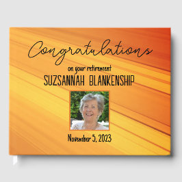 Happy Retirement対角金ゴールドストリークカスタム写真 ゲストブック