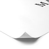 Happy Retirement金ゴールド紙吹雪スクリプトパーソナライズされた ポスター (角)