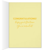 Happy Retirement黄色のデイジーパターン名 (内側 (右))