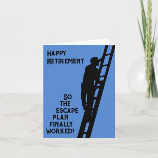 Happy Retirement – それで脱出プランがついに機能した カード (正面)