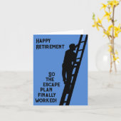 Happy Retirement – それで脱出プランがついに機能した カード (黄色い花)