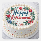 Happy  Retirement  スクエアシール