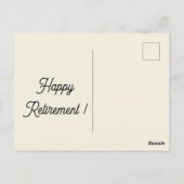 Happy Retirement ポストカード - None To 5 Mode アート (裏面)