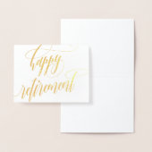 Happy Retirement 渦巻形の Kashikle 箔カード (ディスプレー)