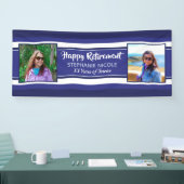 Happy Retirement 航海の Navy Bluesの写真 横断幕 (トレードショー)