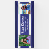 Happy Retirement 航海の Navy Bluesの写真 横断幕 (縦)