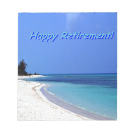 Happy Retirement – 青空，青海 ノートパッド