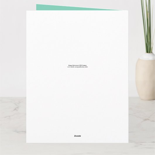 Happy Retirement 1 It's Time Big Greeting Card カード (裏面)