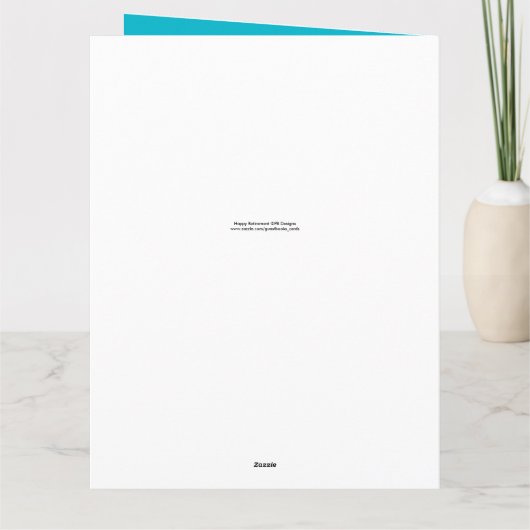 Happy Retirement 3 It's Time Big Greeting Card カード (裏面)