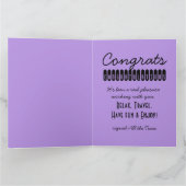 Happy Retirement 4 It's Time Big Greeting Card カード (内部)